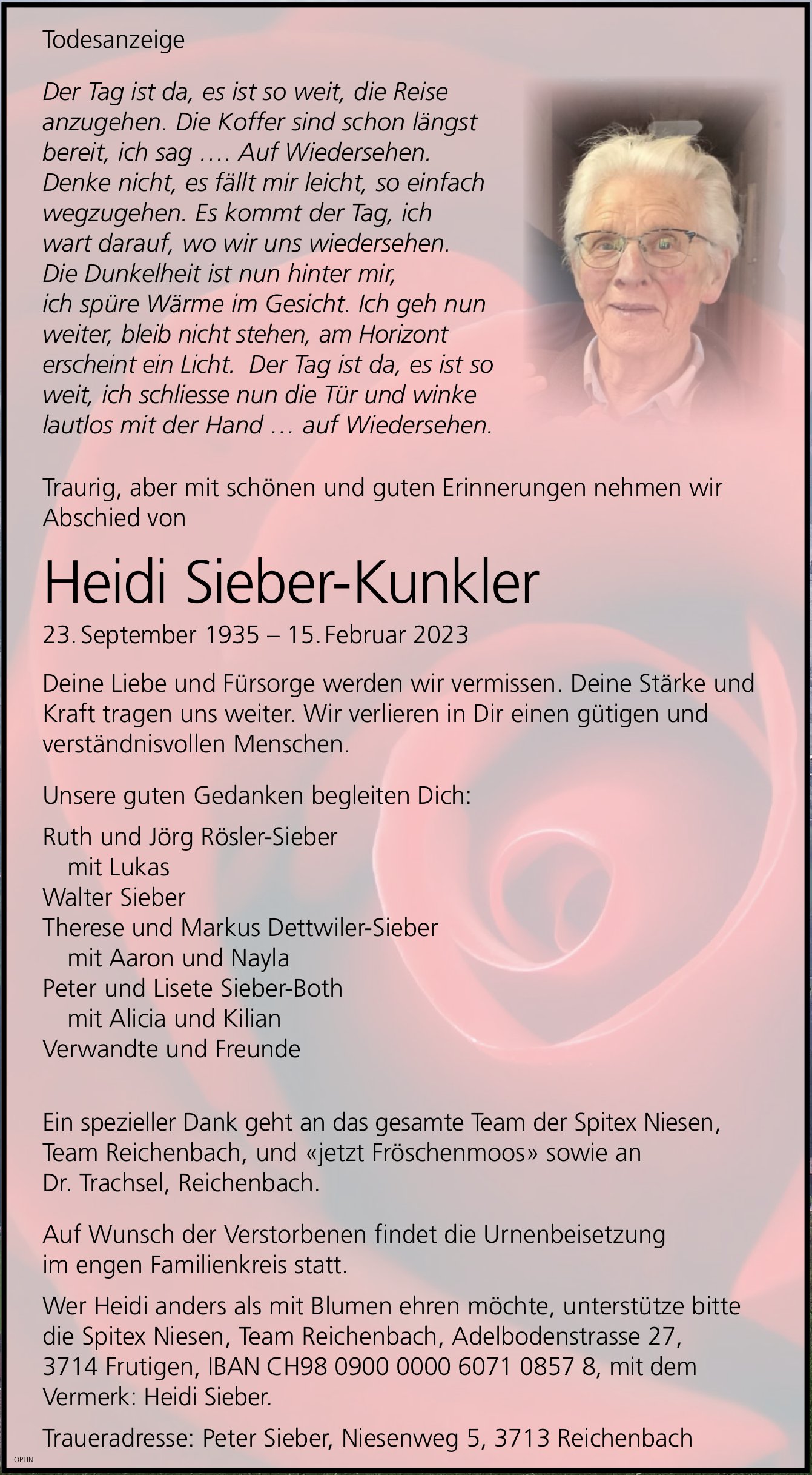 Heidi Sieber-Kunkler, Februar 2023 / TA