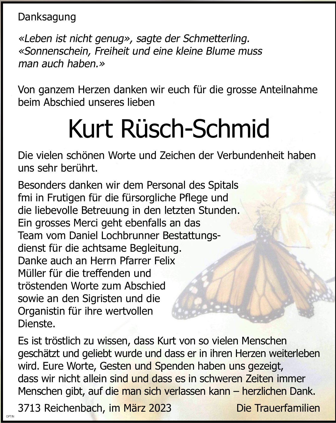 Kurt Rüsch-Schmid, im März 2023 / DS