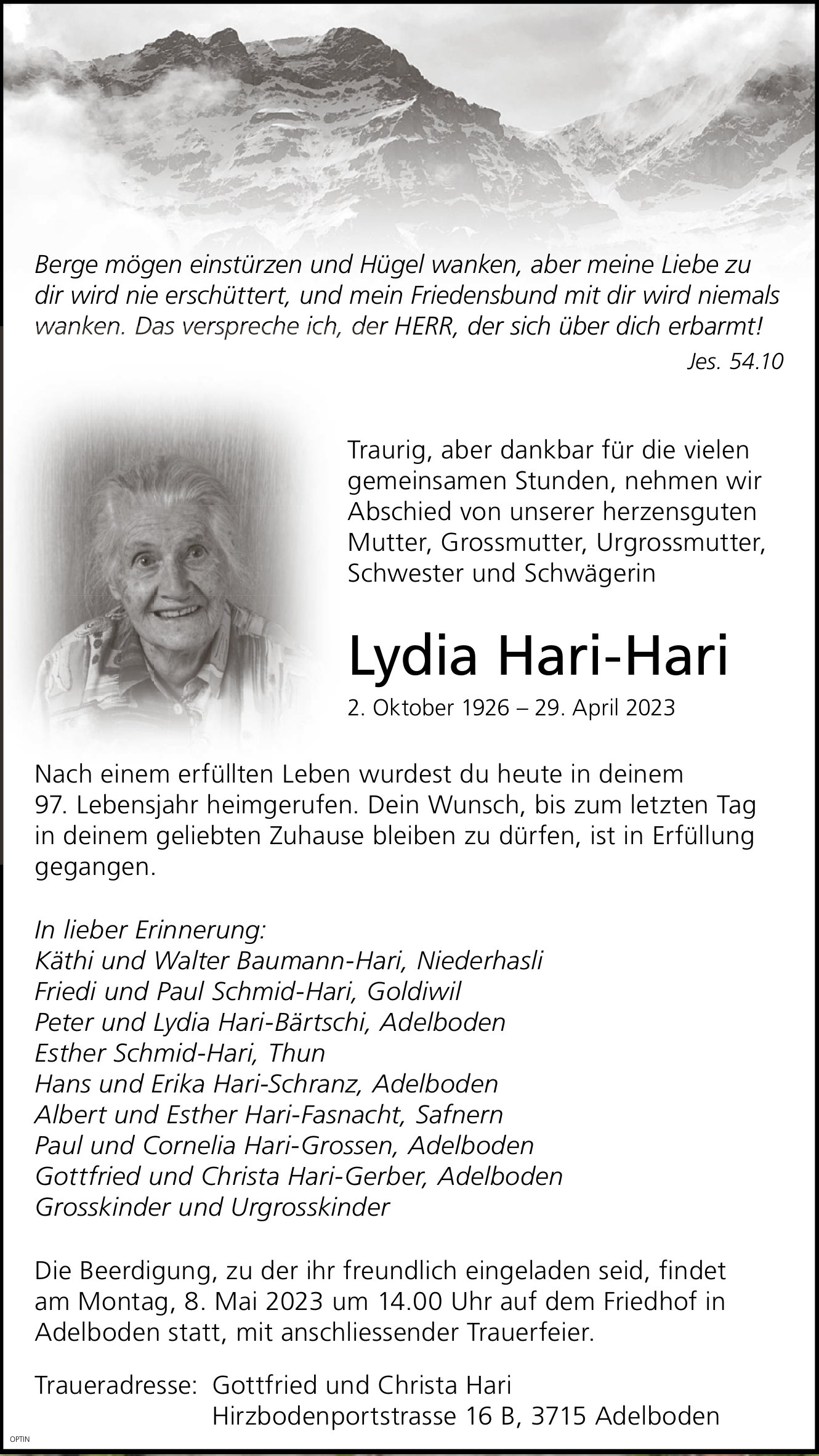 Lydia Hari-Hari, April 2023 / TA