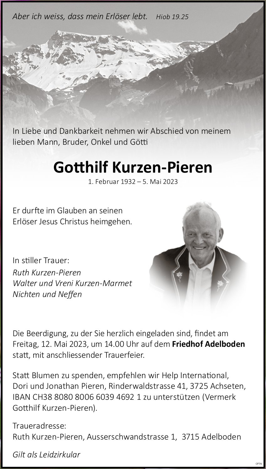 Go hilf Kurzen-Pieren, Mai 2023 / TA