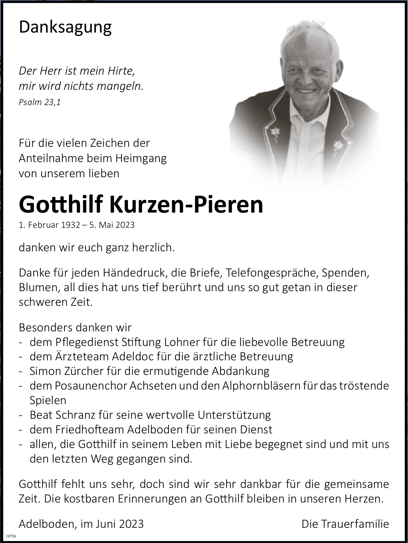 Go hilf Kurzen-Pieren, im Juni 2023 / DS