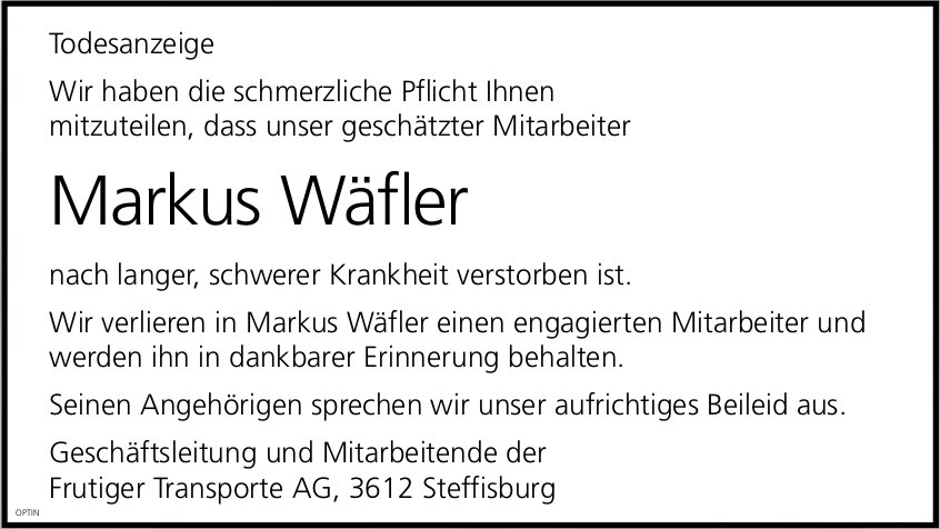 Markus Wäfler, August 2023 / TA