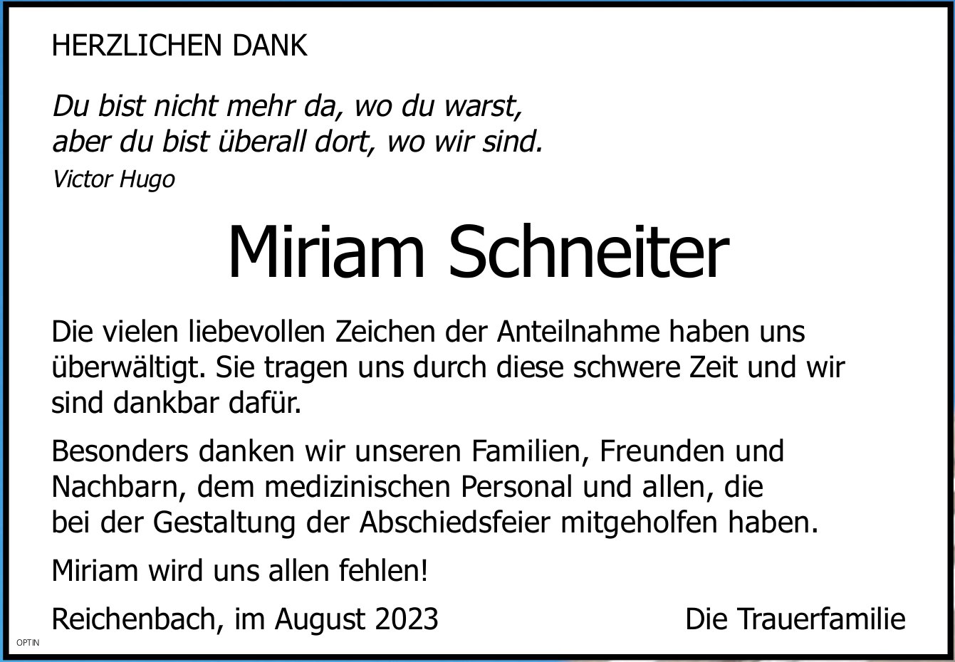 Miriam Schneiter, im August 2023 / DS