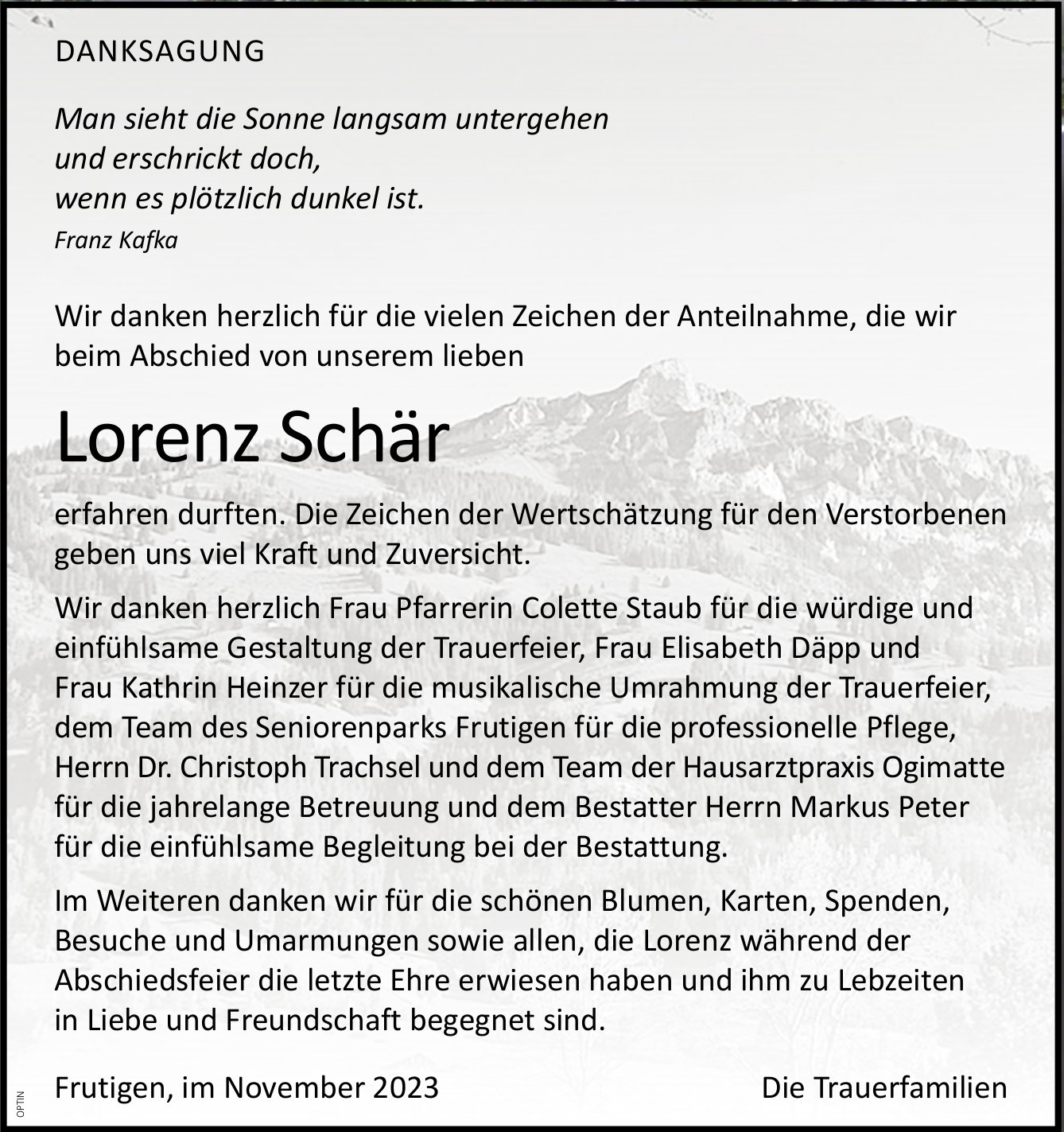 Lorenz Schär, im November 2023 / DS