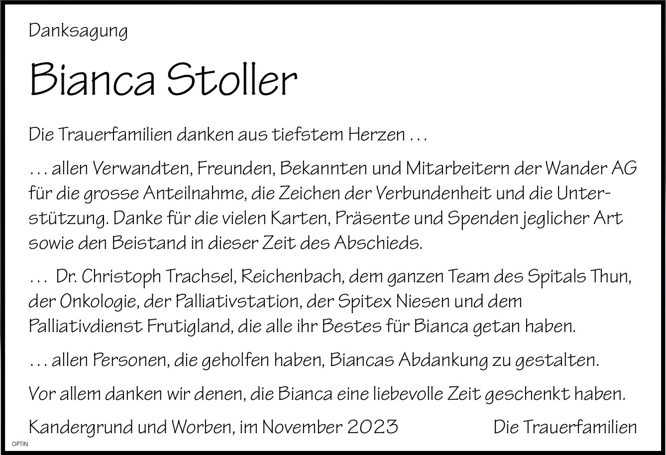 Bianca Stoller, im November 2023 / DS