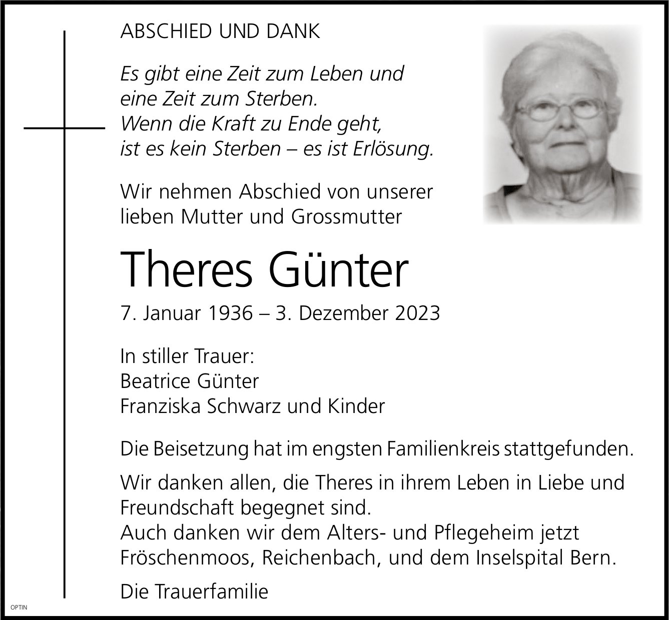 Theres Günter, im Dezember 2023 / TA + DS