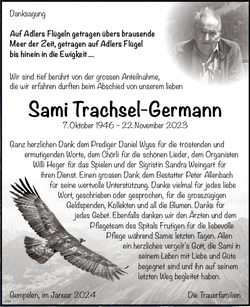 Sami Trachsel-Germann, im Januar 2024 / DS