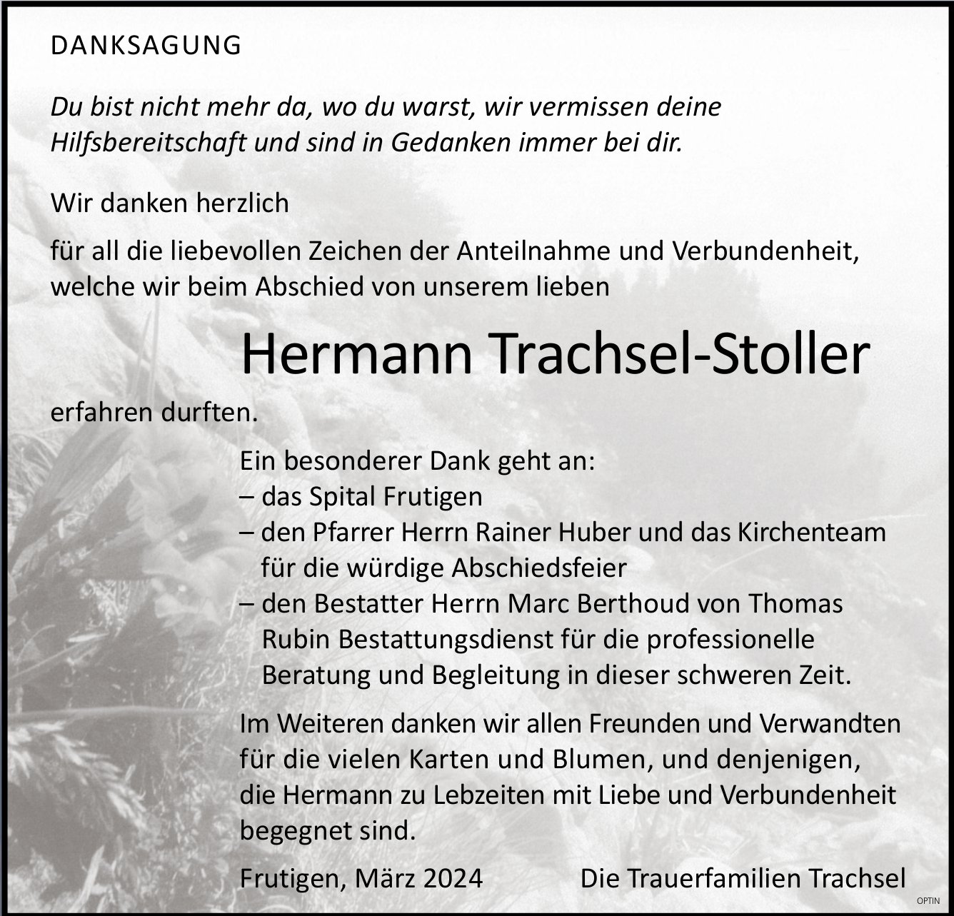Hermann Trachsel-Stoller, im März 2024 / DS