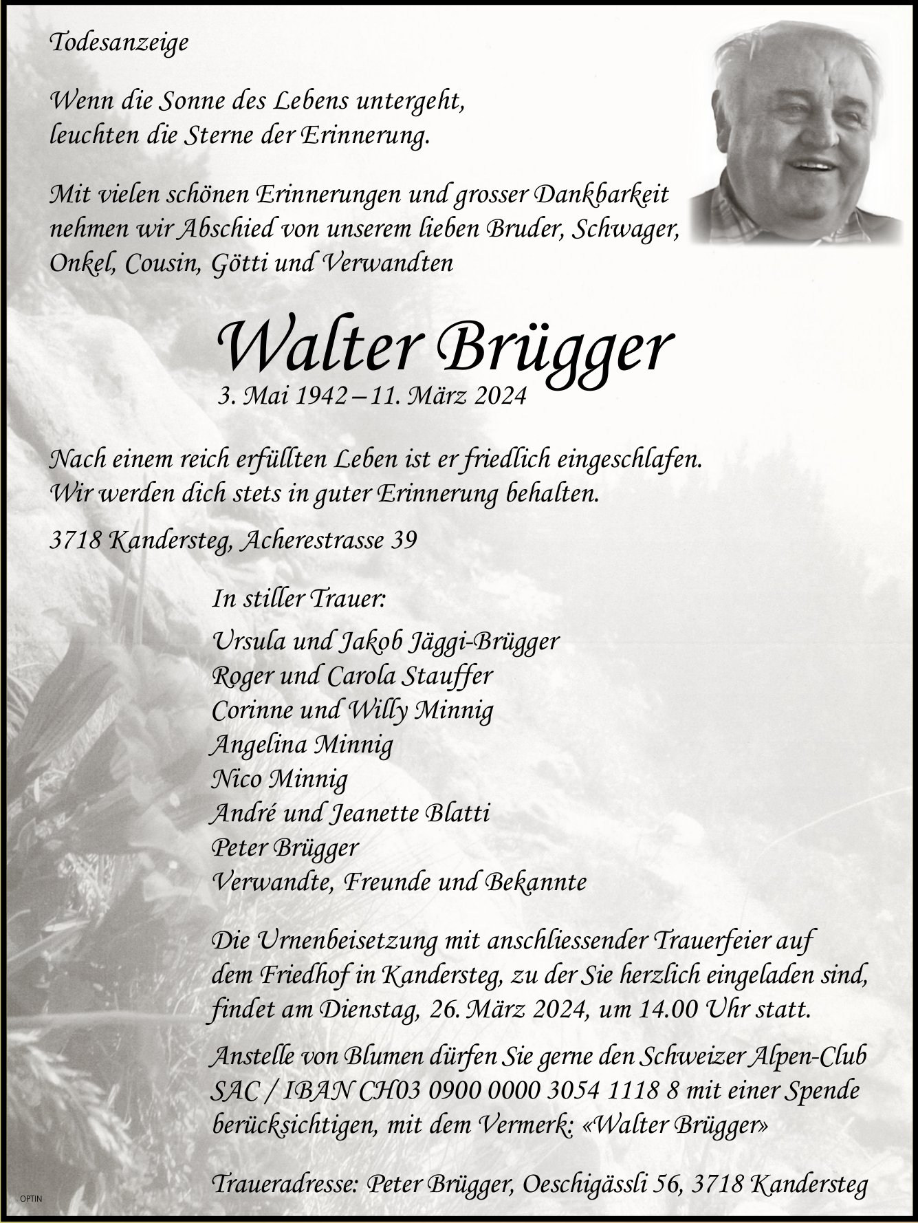 Walter Brügger, März 2024 / TA