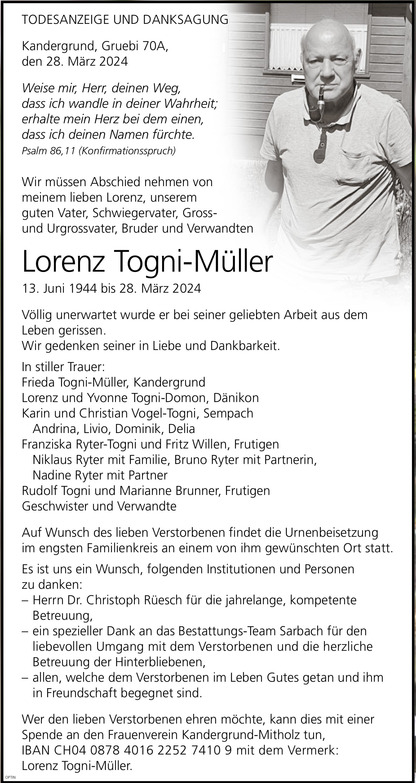 Lorenz Togni-Müller, März 2024 / TA