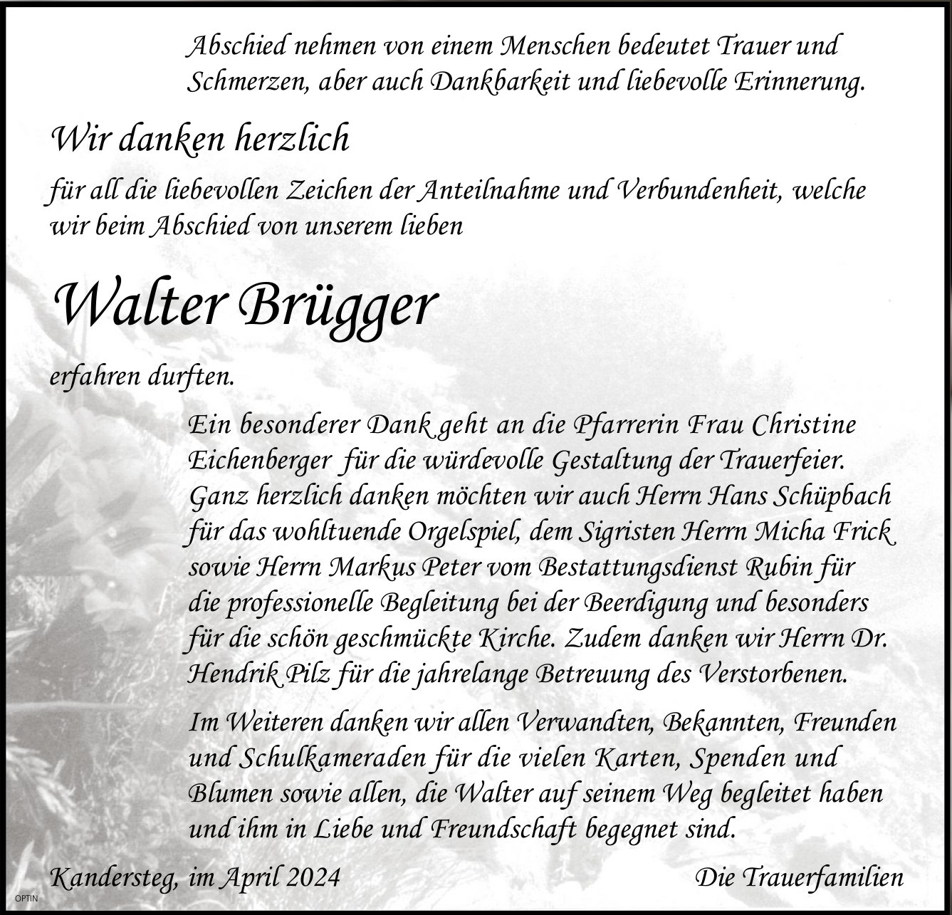 Walter Brügger, im April 2024 / DS