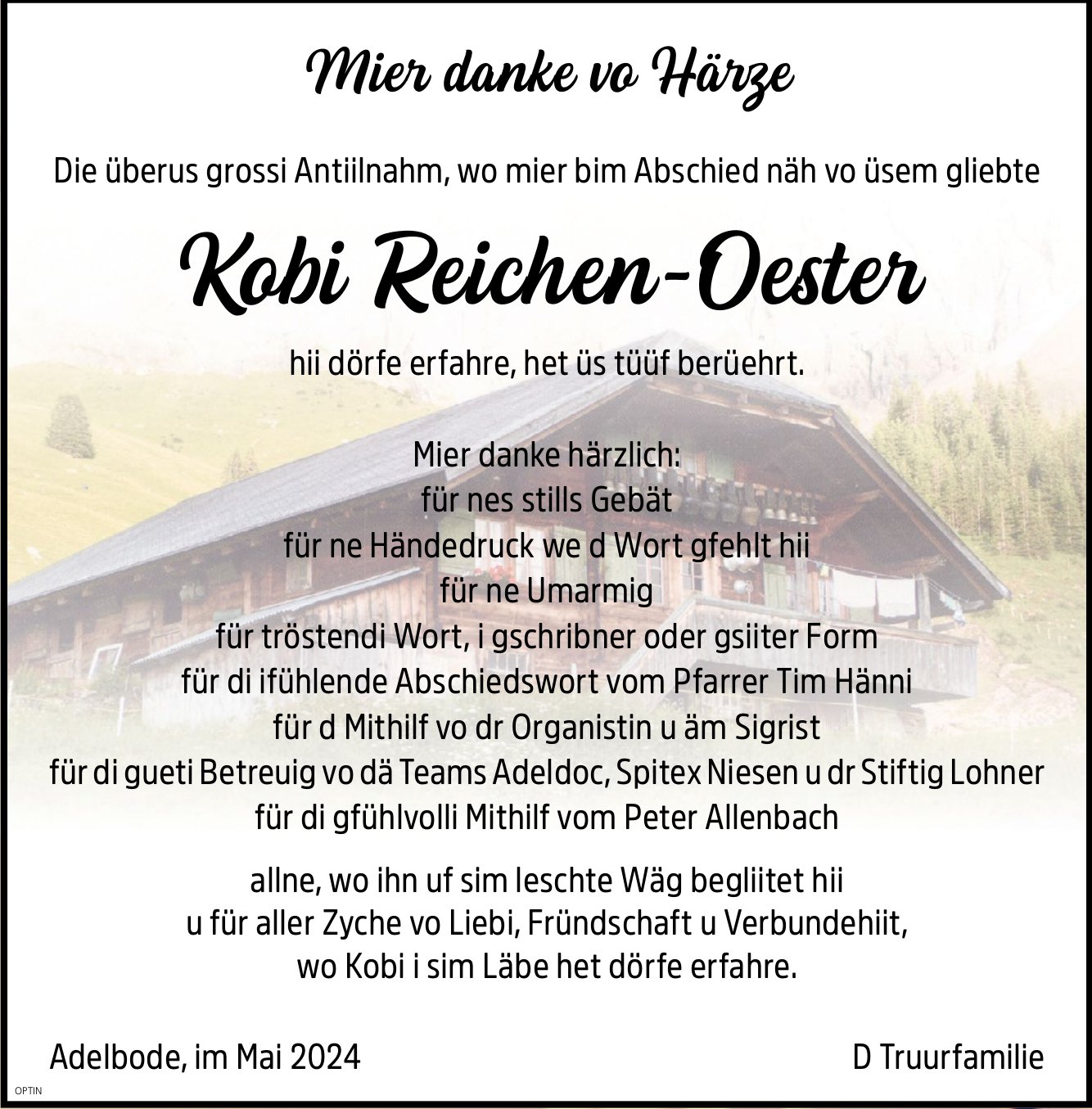 Kobi Reichen-Oester, im Mai 2024 / DS