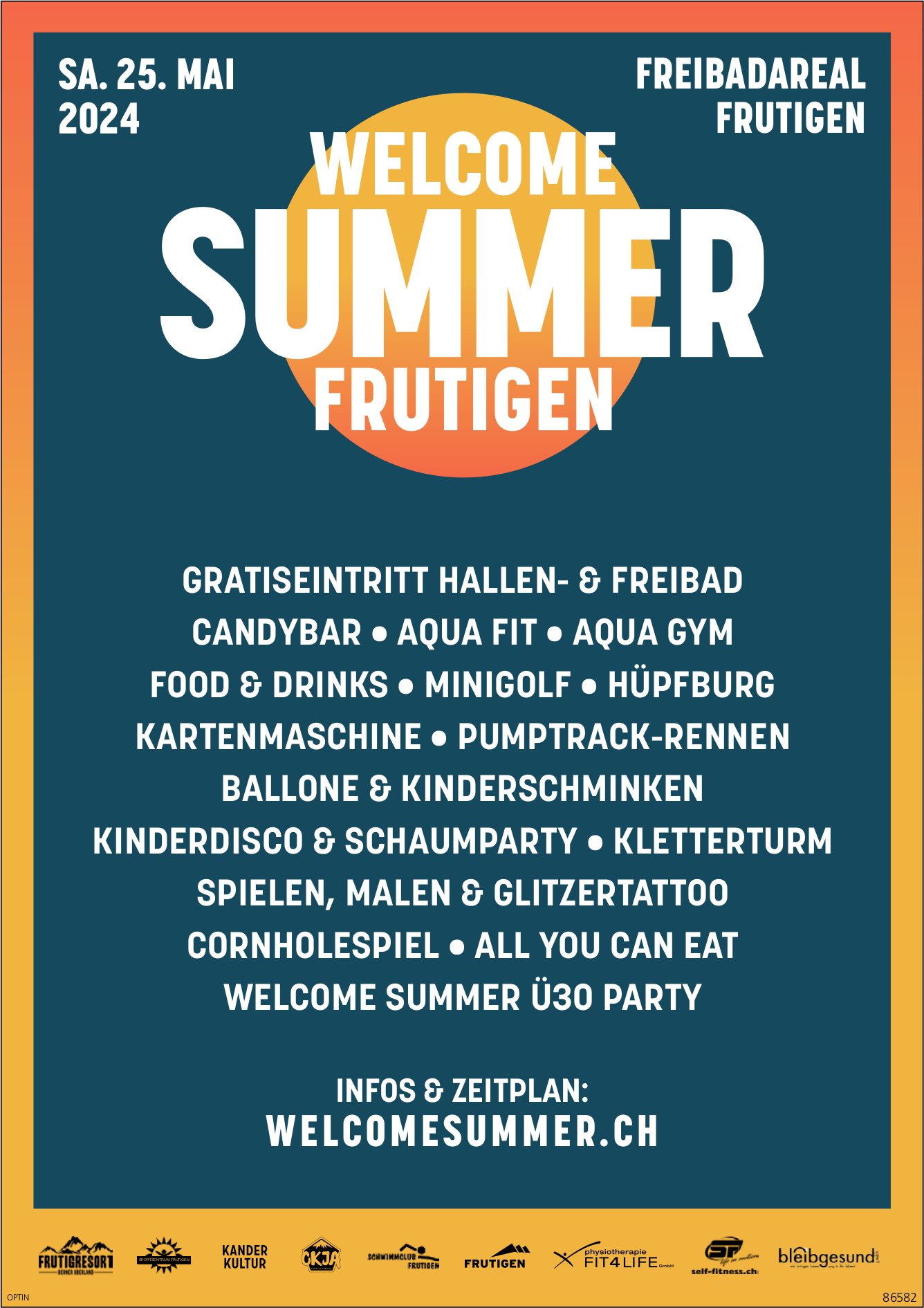 Welcom Summer, 25. Mai, Freibadareal, Frutigen
