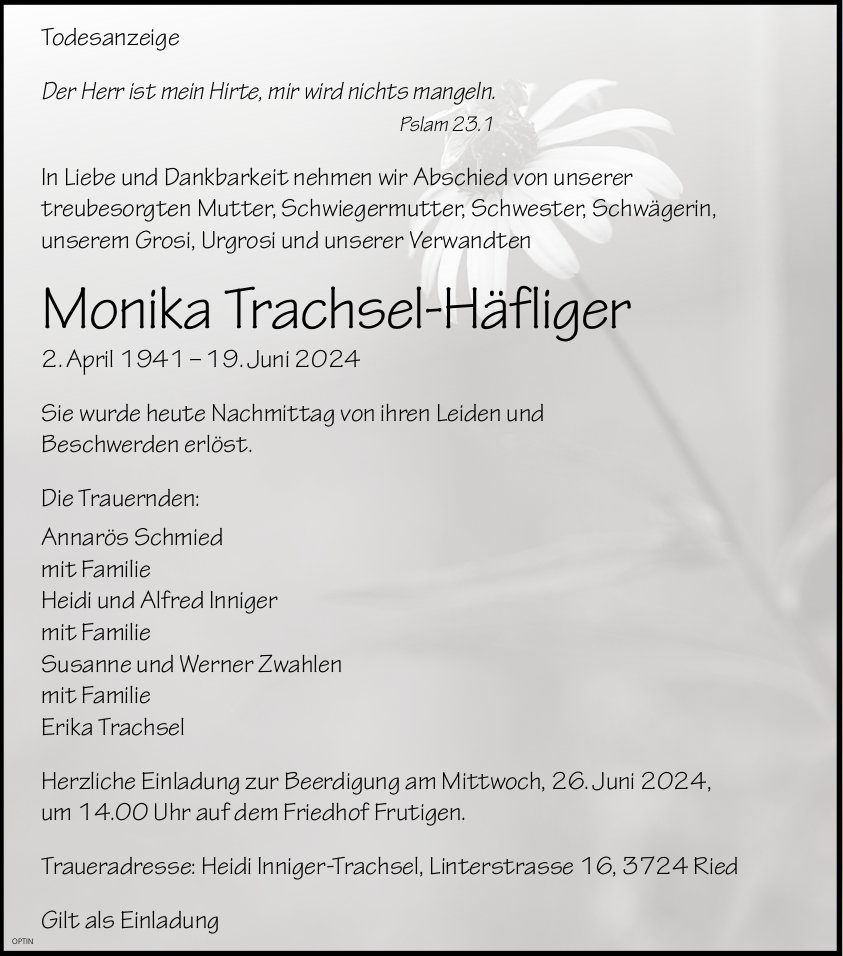 Monika Trachsel-Häfliger, Juni 2024 / TA