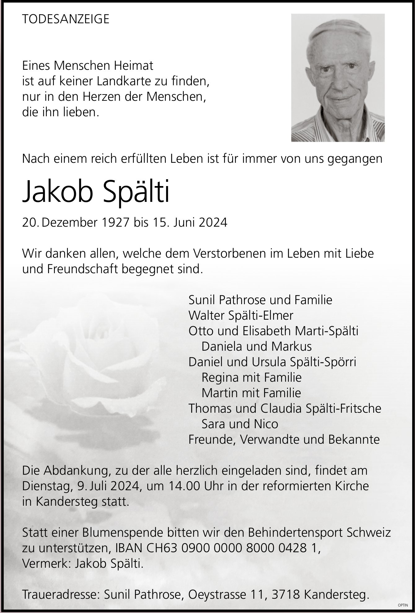 Jakob Spälti, Juni 2024 / TA