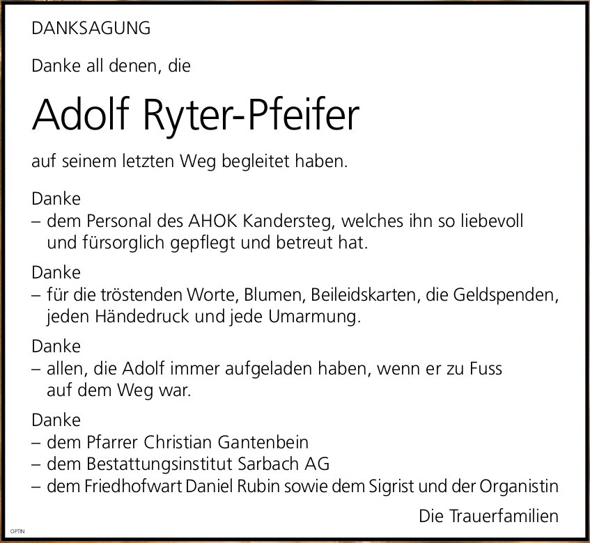 Adolf Ryter-Pfeifer, im Juli 2024 / DS