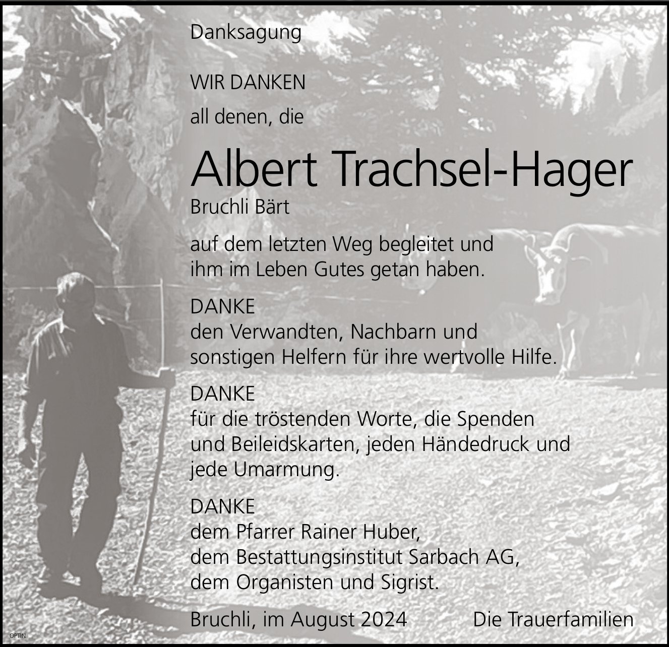 Albert Trachsel-Hager, im August 2024 / DS