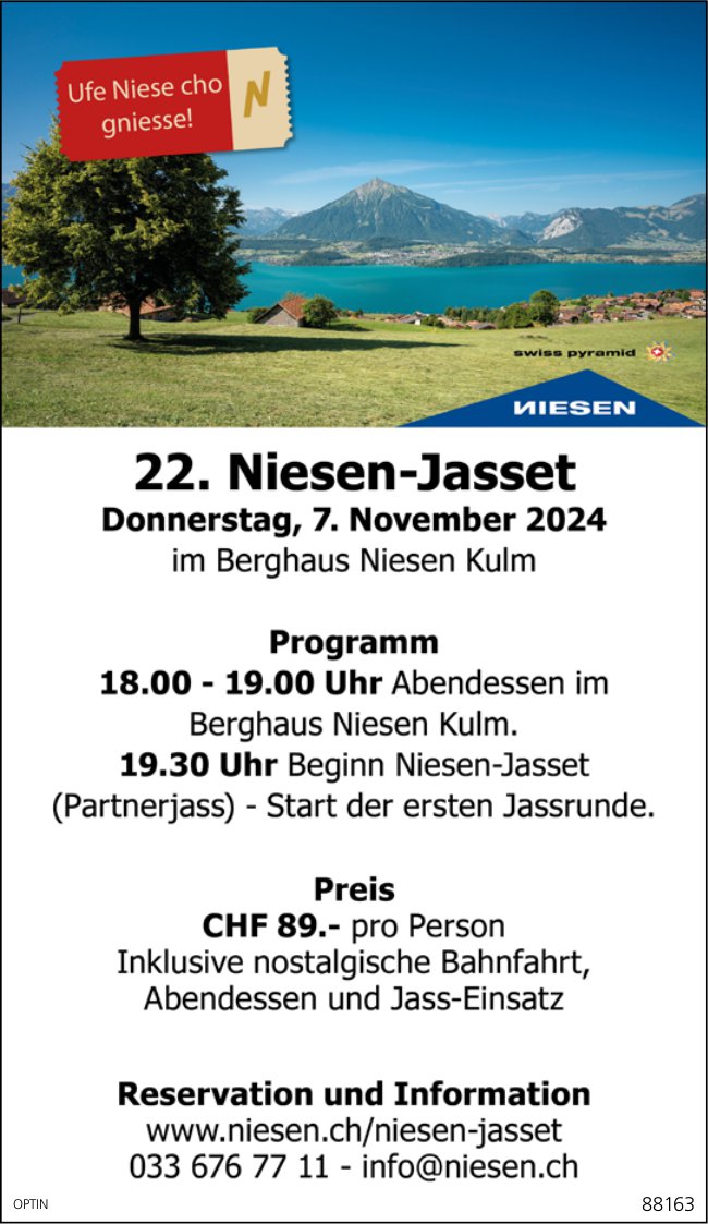 22. Niesen-Jasset, 7. November, Berghaus Niesen Kulm