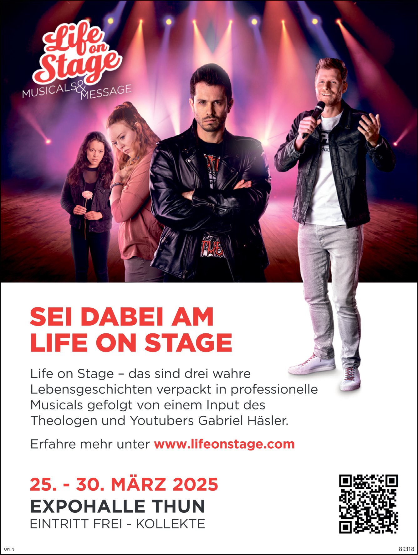 Life on Stage, 25. bis 30. März, Expohalle, Thun