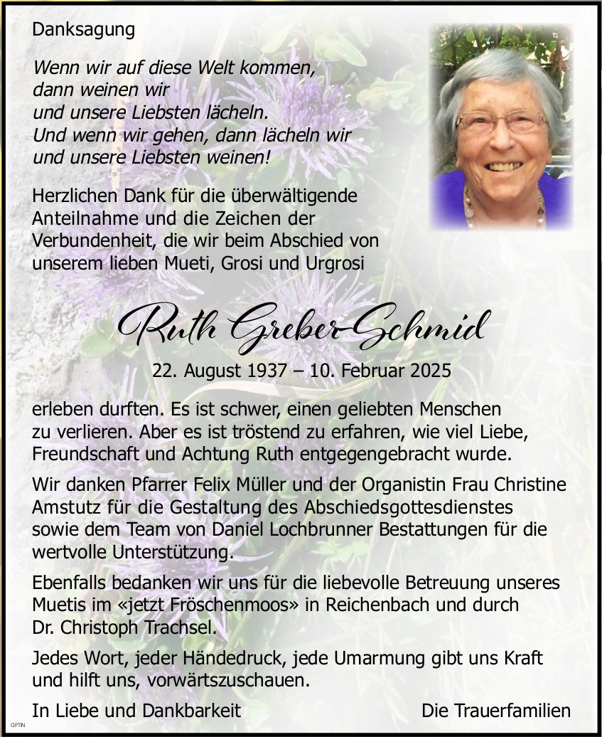 Ruth Greber-Schmid, im April 2025 / DS