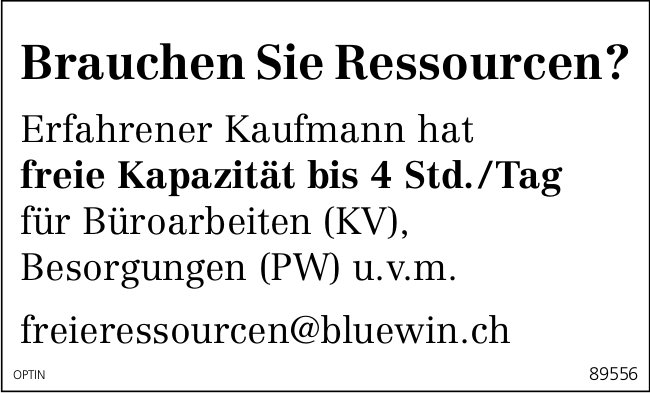 Kaufmann, sucht