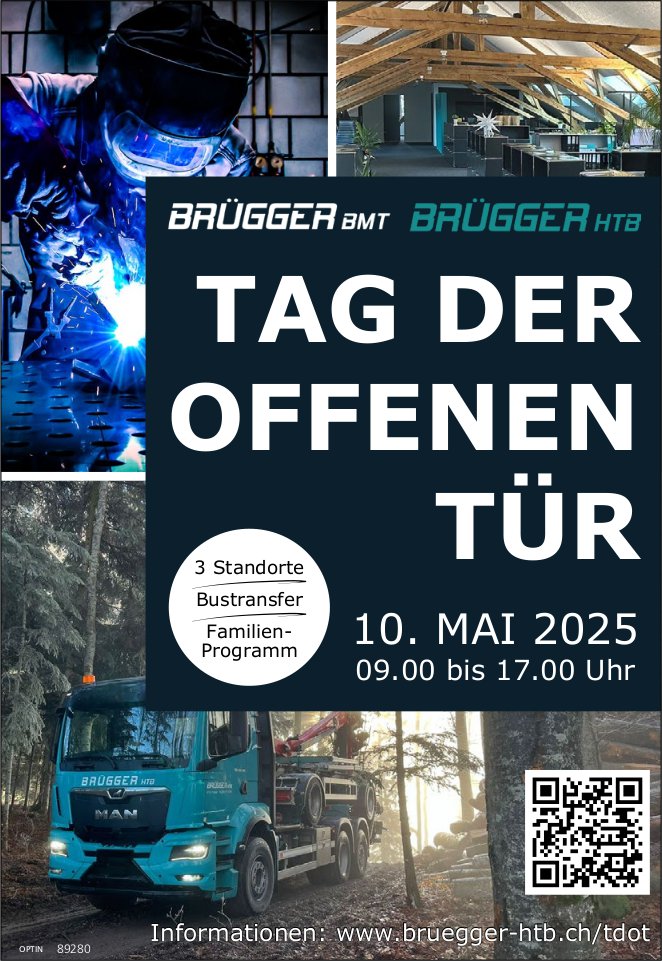 Tag der offenen Tür, 10. Mai, Brügger BMT