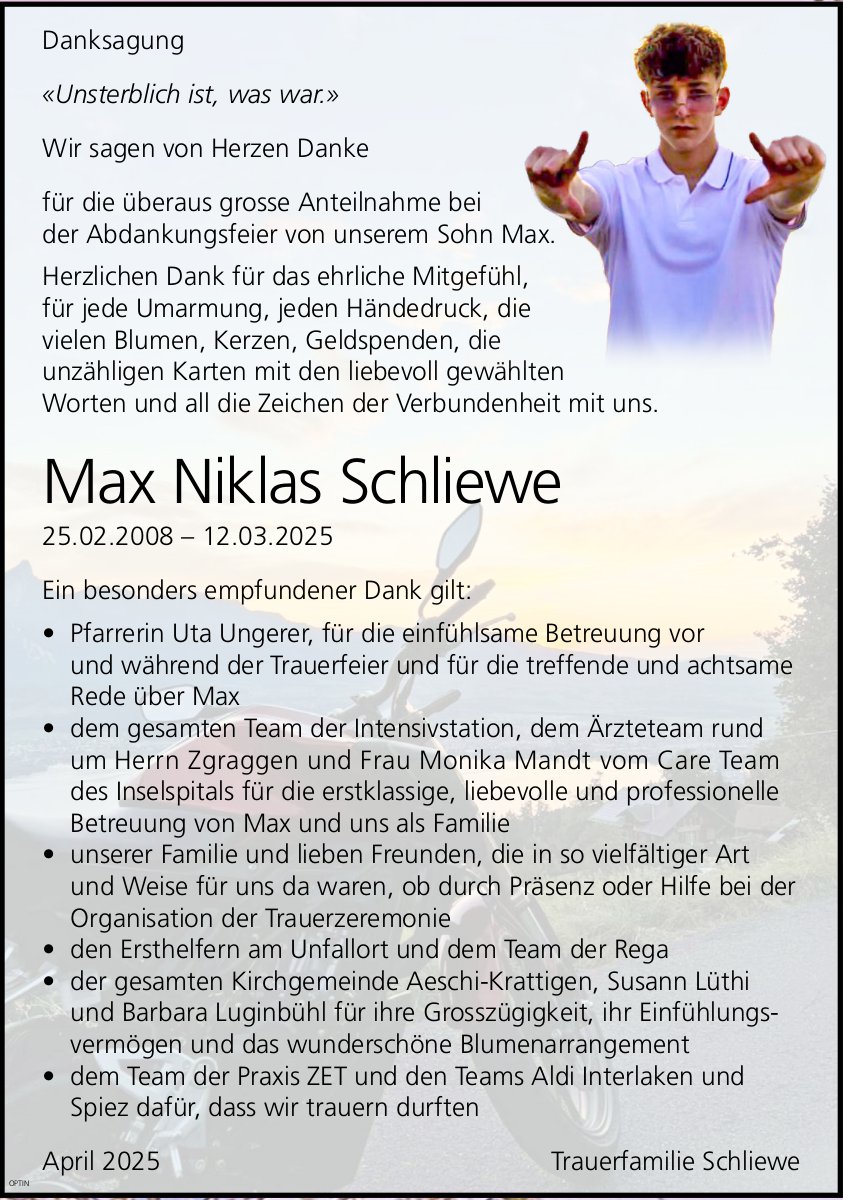 Max Niklas Schliewe, im April 2025 / DS