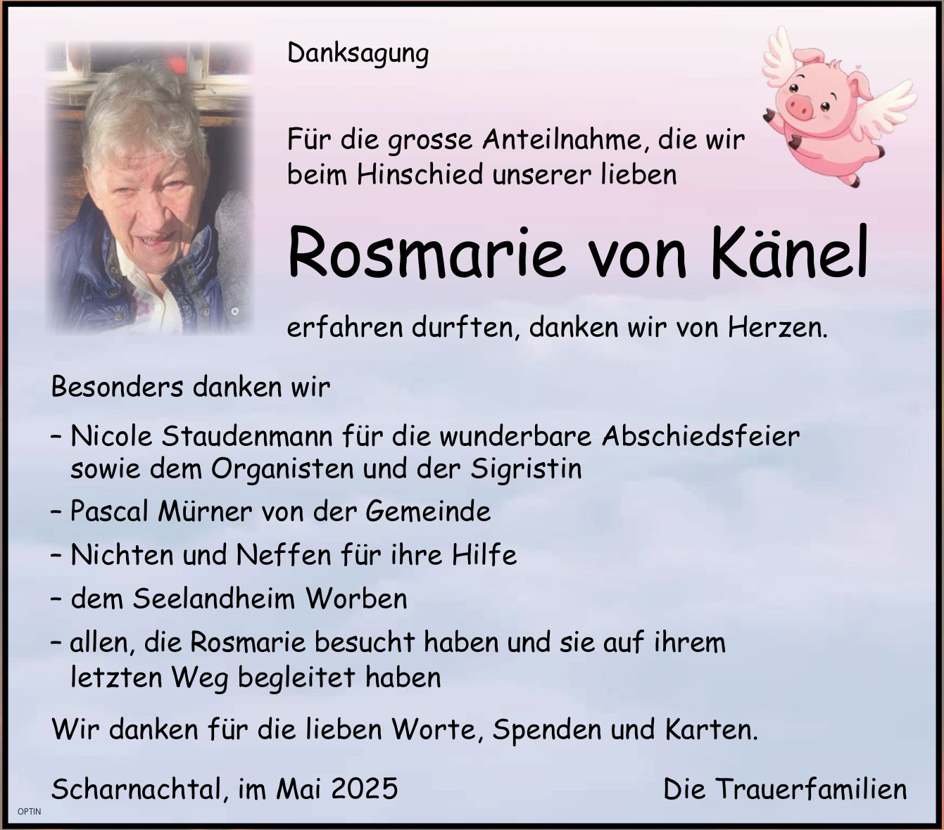 Rosmarie von Känel, im Juni 2025 / DS