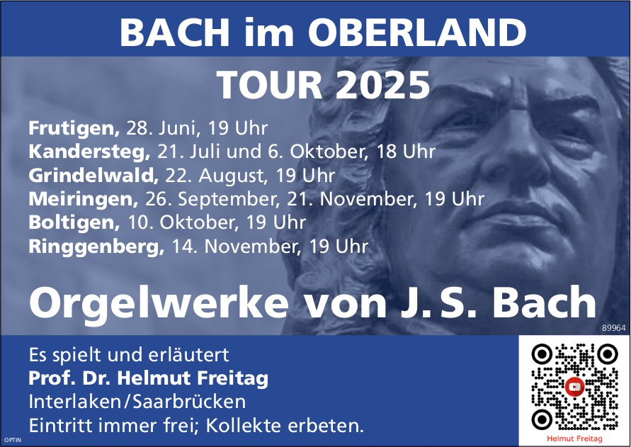Bach im Oberland Tour 2025, 28. Juni, Frutigen