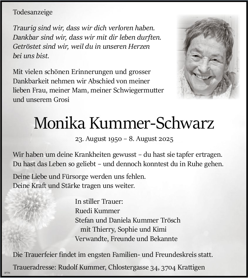 Monika Kummer-Schwarz, August 2025 / TA