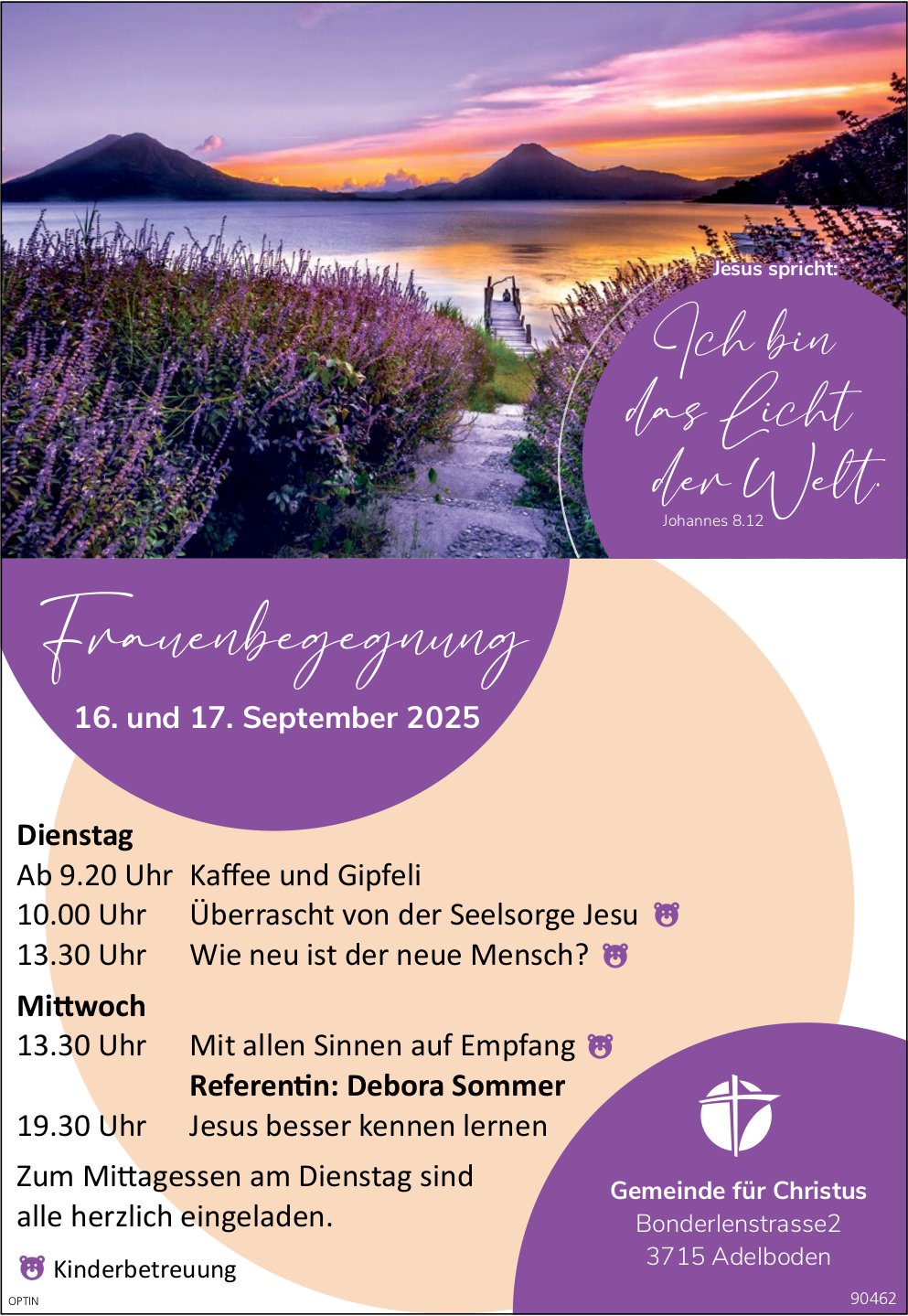 Frauenbegegnung, 16. und 17. September, Gemeinde für Christus, Adelboden