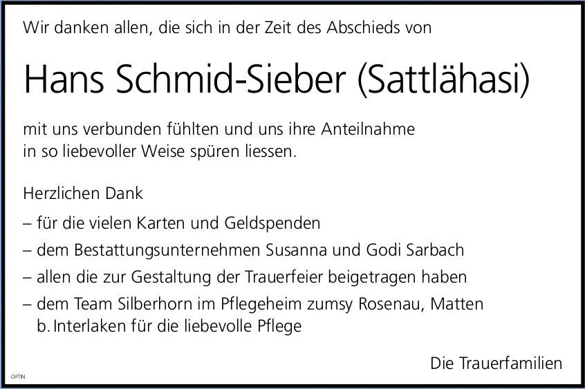 Hans Schmid-Sieber (Sattlähasi), im September 2025 / DS