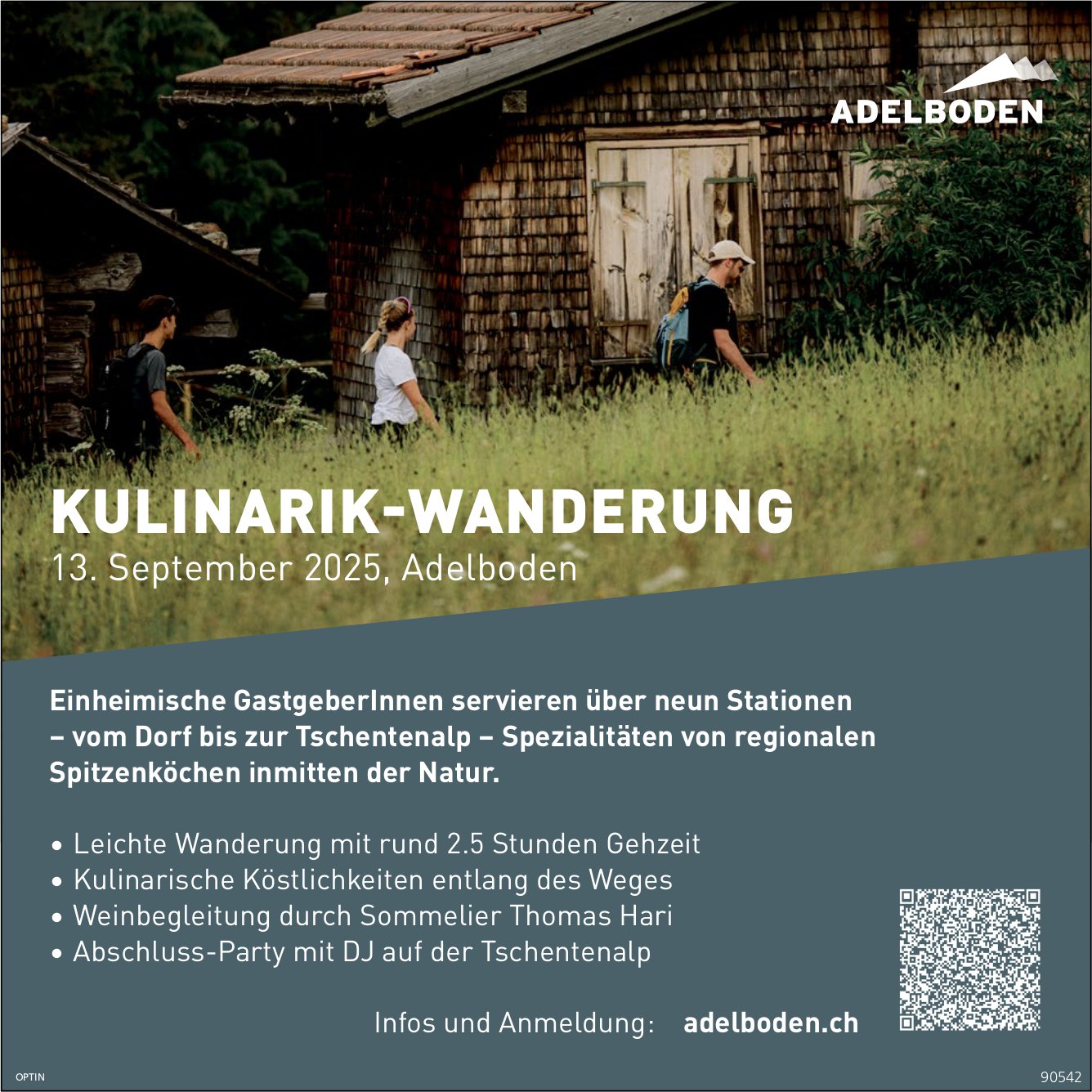 Kulinarik-Wanderung, 13. September, Dorf bis Tschentenalp, Adelboden