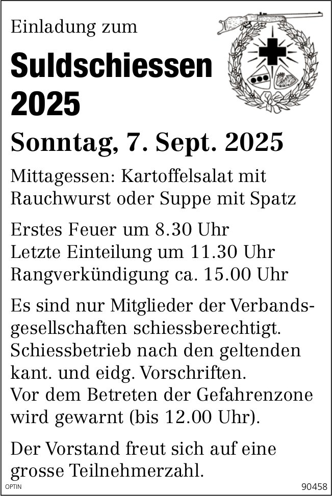 Suldschiessen, 7. September