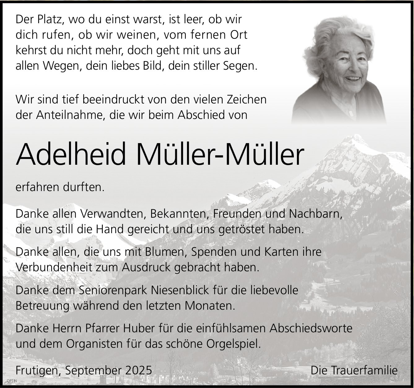 Adelheid Müller-Müller, im Oktober 2025 / DS
