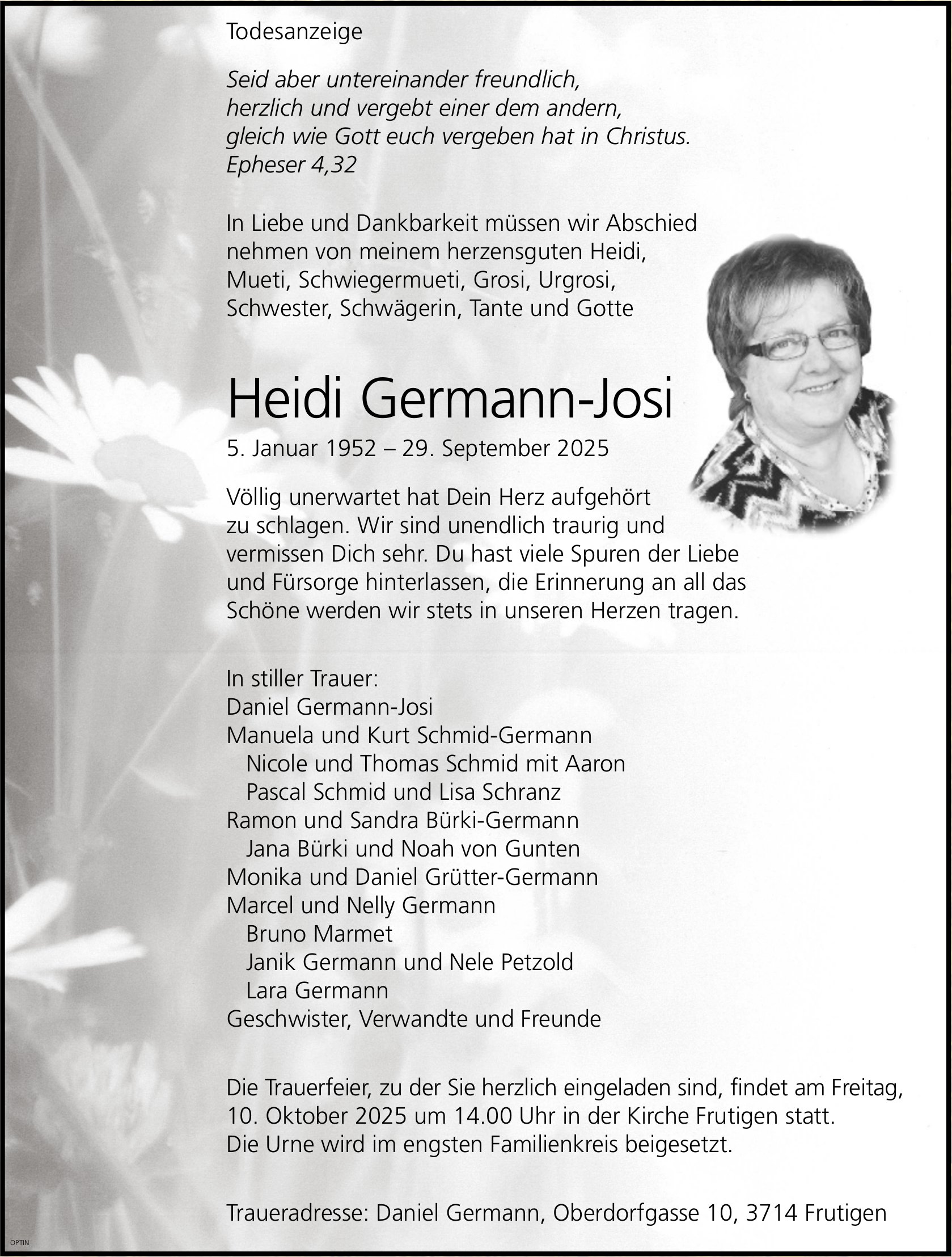 Heidi Germann-Josi, September 2025 / TA