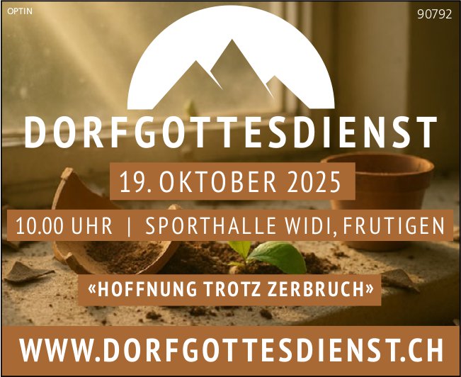 Dorfgottesdienst, 19. Oktober, Sporthalle Widi, Frutigen