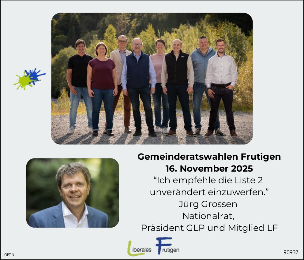 Liberales Frutigen, Gemeinderatswahlen, Liste 2