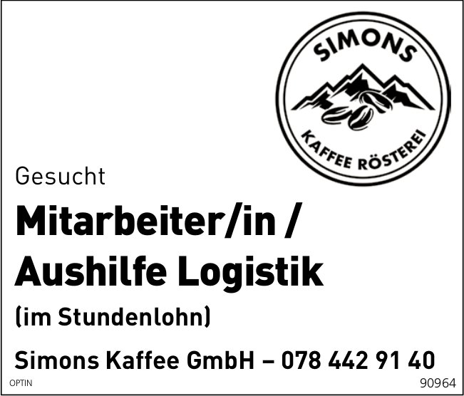 Mitarbeiter/in / Aushilfe Logistik, Simons Kaffee GmbH, gesucht