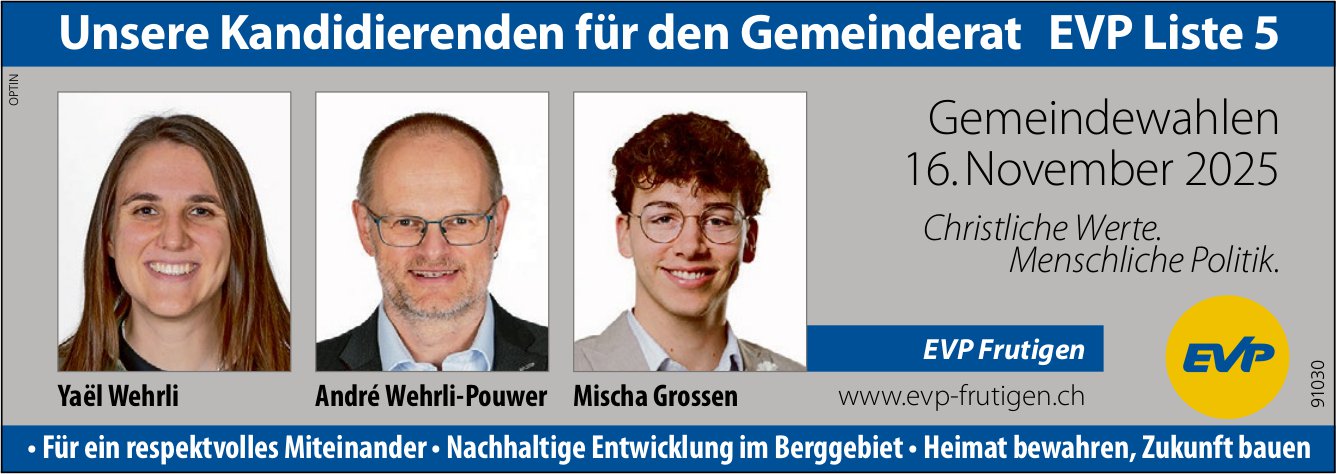 EVP, Frutigen - Liste 5