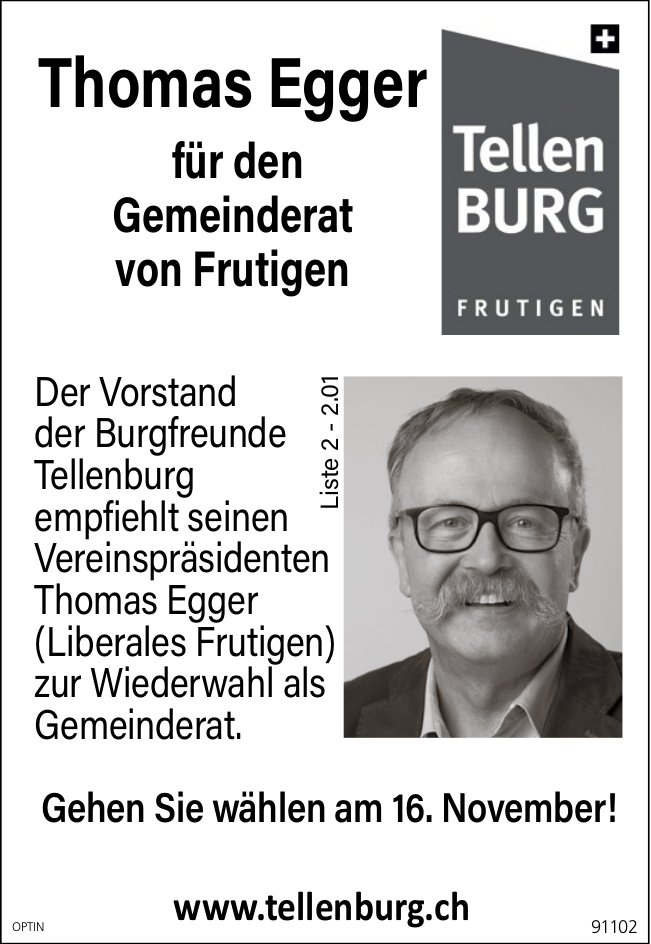 Thomas Egger wieder in den Gemeinderat