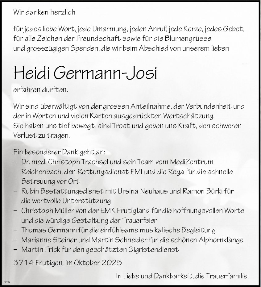 Heidi Germann-Josi, im November 2025 / DS