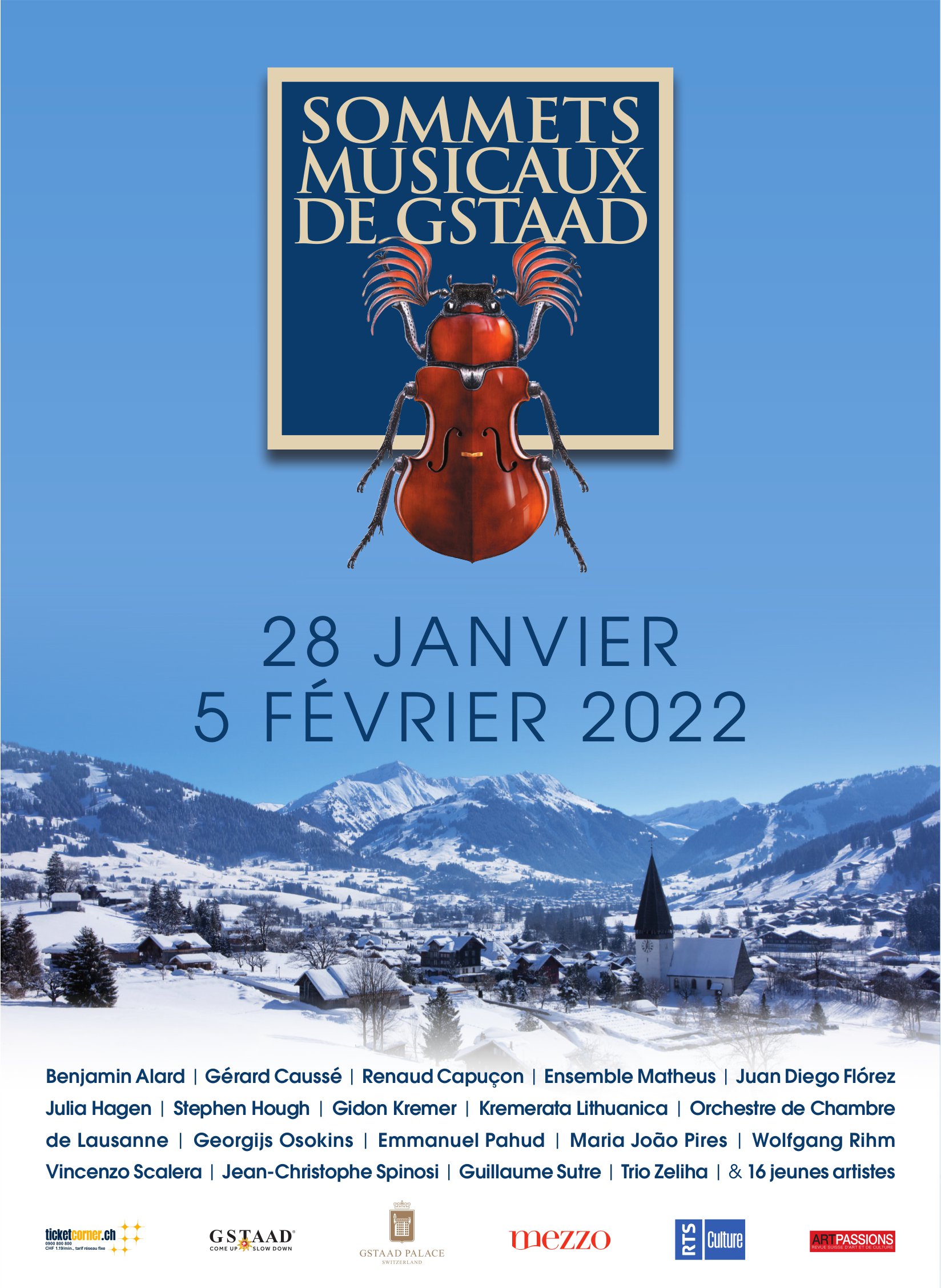 Sommets Musicaux de Gstaad, du 28 Janvier au 5 Février, Gstaad
