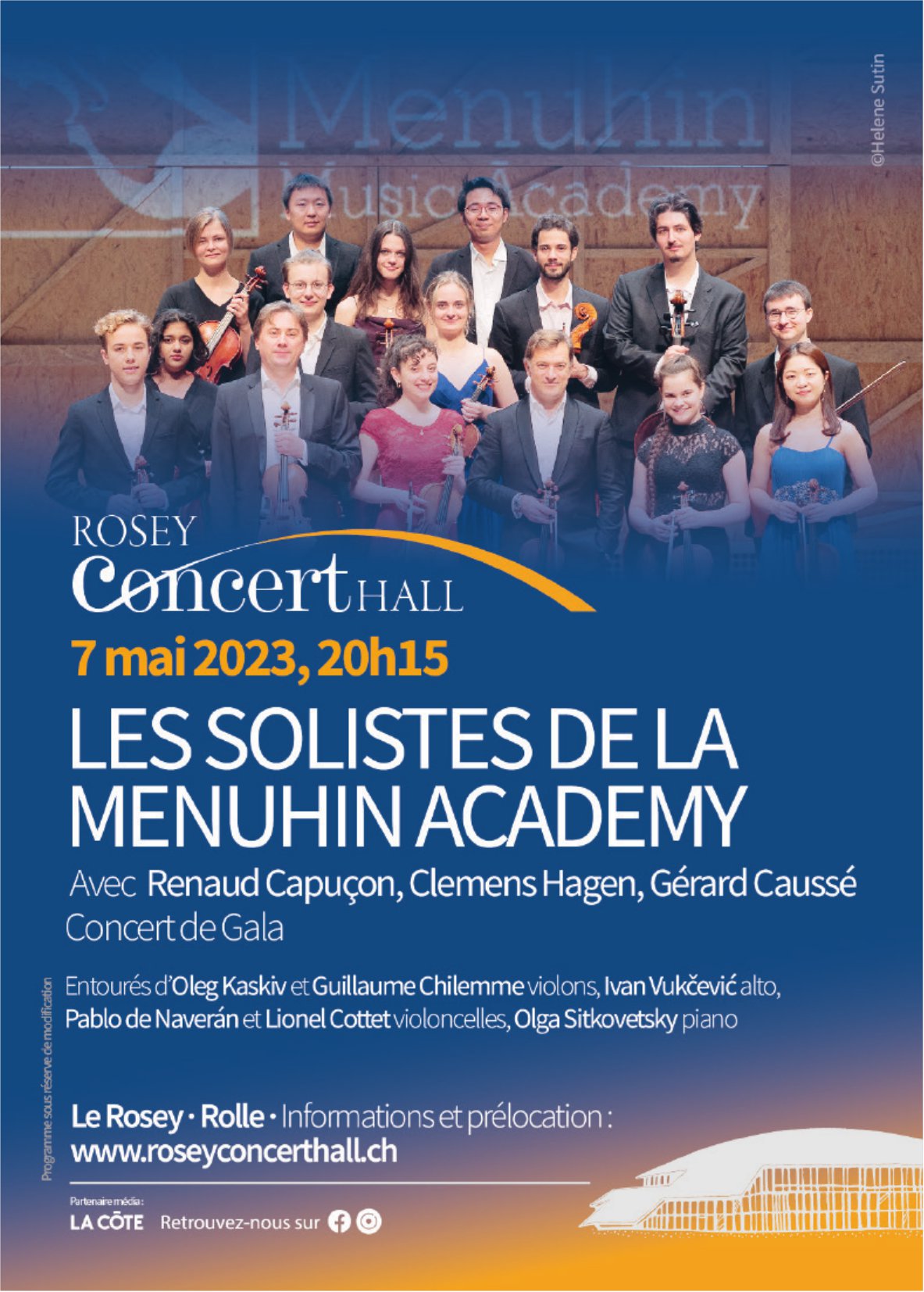 Les solistes de la Menuhin Academy, 7. May, Concert Hall Le Rosey, Rolle