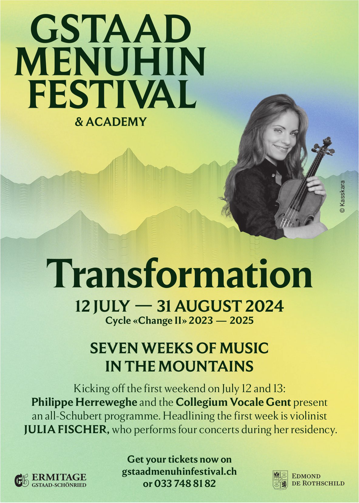 Transformation - Seven weeks of music in the mountains, 12. Juli - 31. August, Menuhinfestival, Gstaad