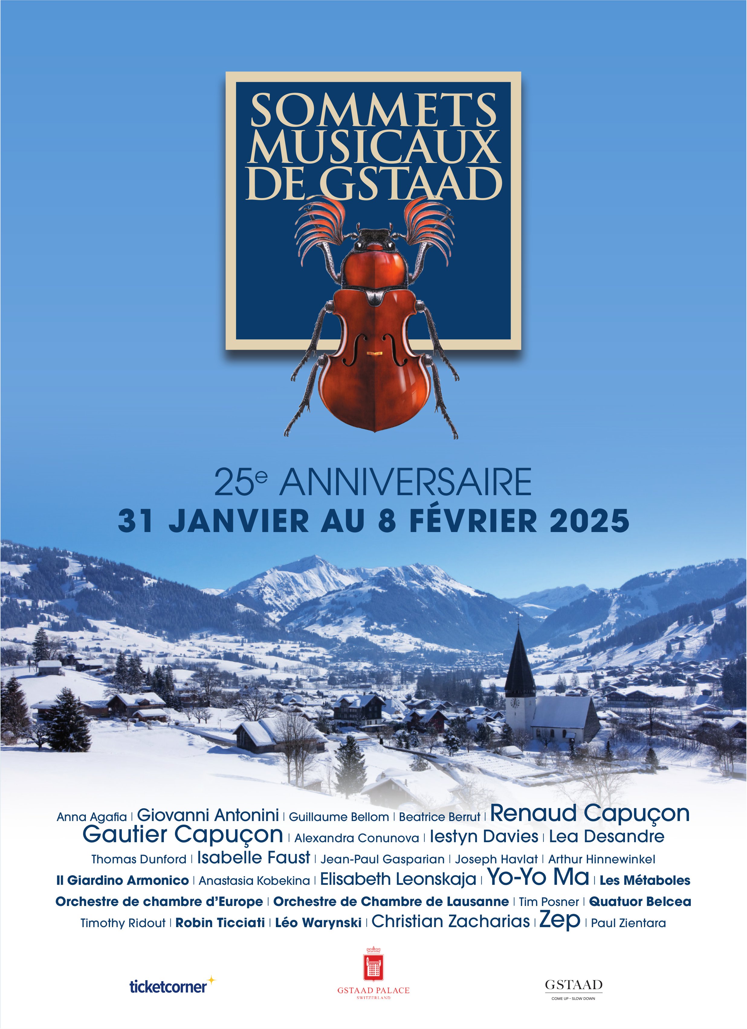 25e Anniversaire - Sommets Musicaux, 31. January - 8. February, Gstaad