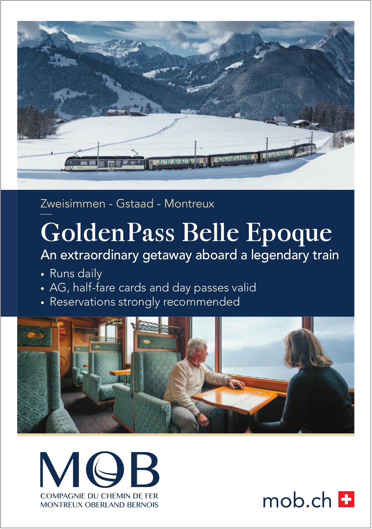 GoldenPass Belle Epoque, Gstaad - An extraordinary getaway aboard a legendary train