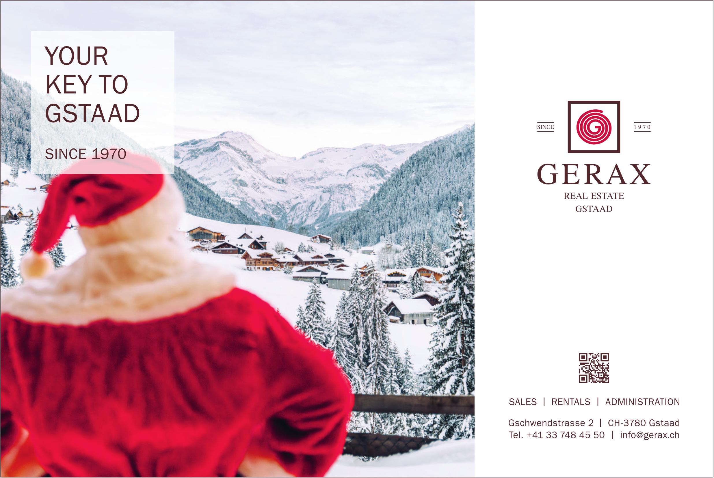 YOUR KEY TO GSTAAD SINCE 1970