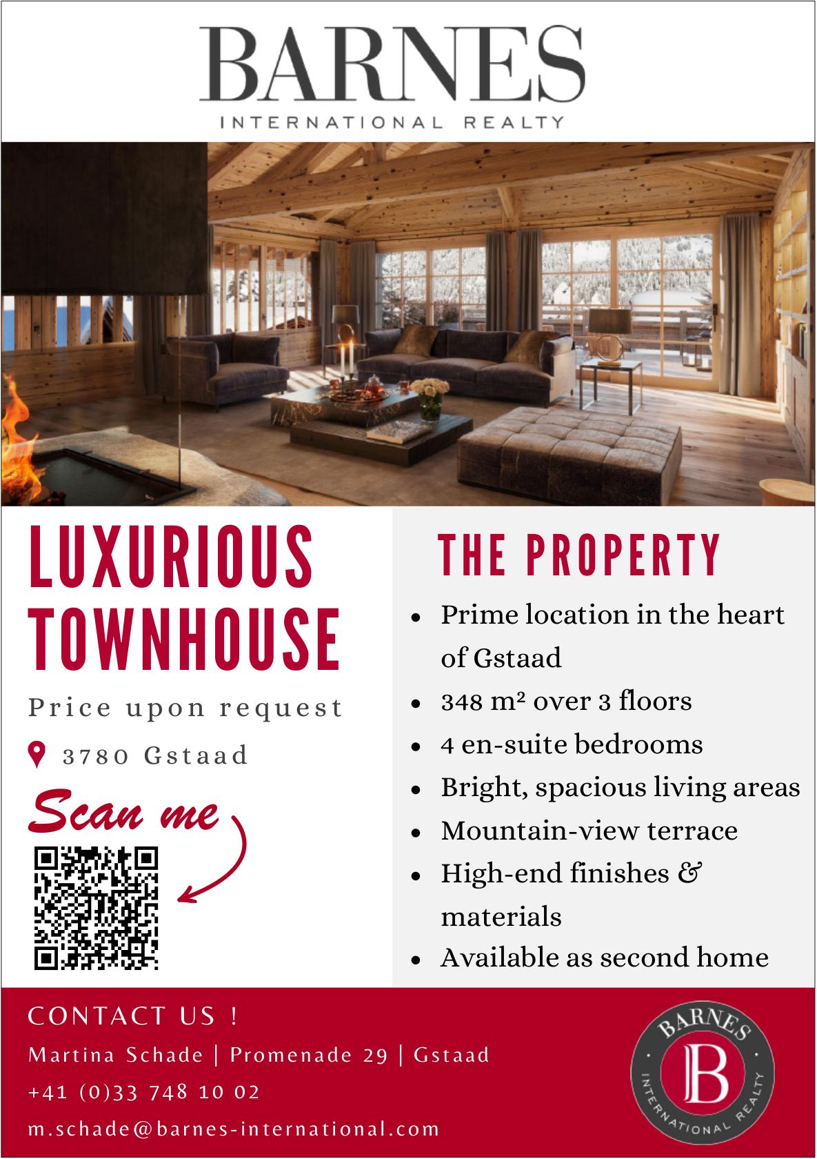Luxurious Townhouse, Haus, Gstaad, zu verkaufen