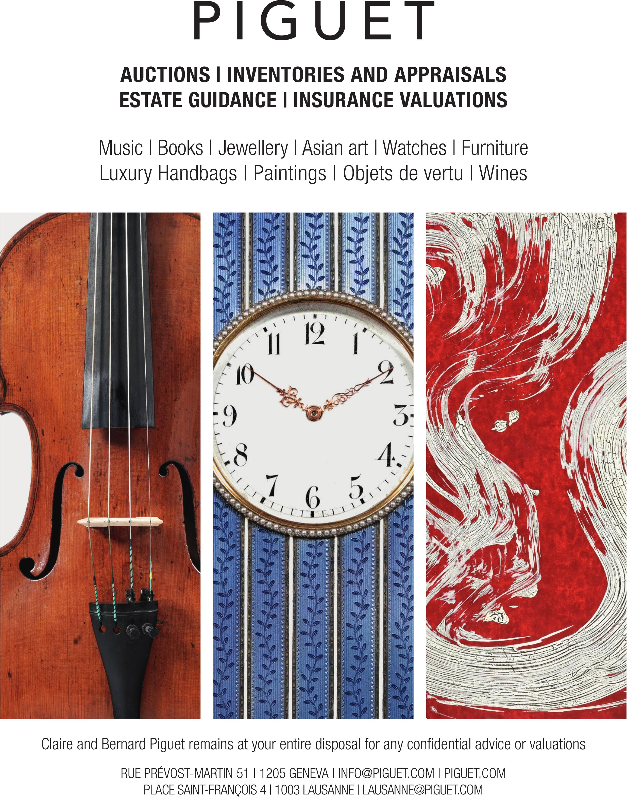 Piguet, LAUSANNE - Auctions|Inventories and Appraisals Estate Guidance|Insurance Valuations